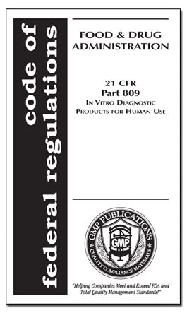 21 CFR 809 - In-Vitro Diagnostic Products
