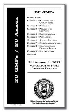 EU GMPs with Annex 1 Sterile Medicinal Products