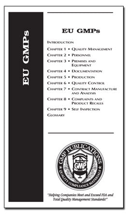 EU GMPs Chapter 1 - 9
