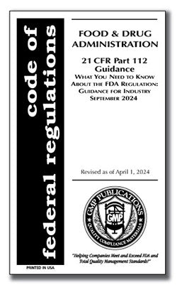 21 CFR 112 Guidance for Industry 2024