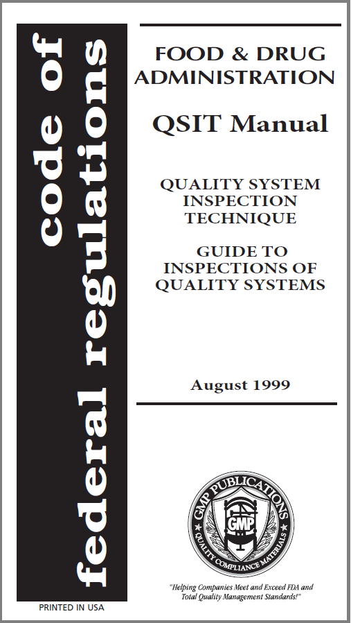 QSIT -Quality System Inspection Technique