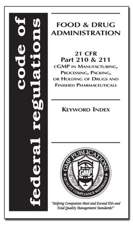 21 CFR 210/211 with Keyword Index