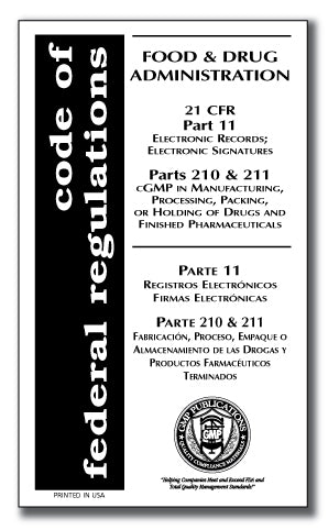 21 CFR 11, 210/211 - Electronic Records with Drug GMPs-ENGLISH/SPANISH