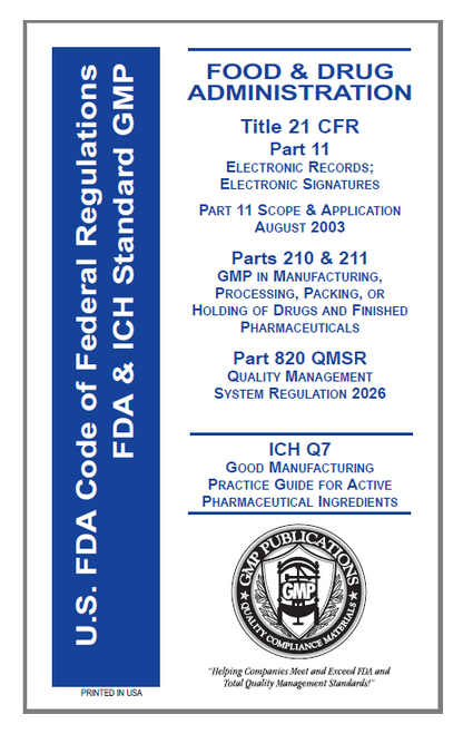FREE* 8-Hour GMP QMS Training, Paper Certificate & Handbook - Select Month