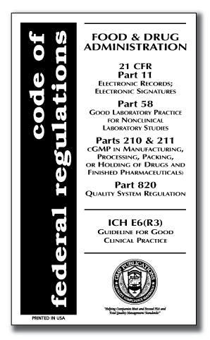 21 CFR 11, 58, 210/211, 820, ICH E6(R3) - GMP 2