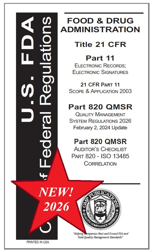 21 CFR Part 820 QMSR with ISO Correlation Checklist & Part 11