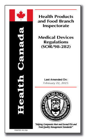 Canadian - SOR98-282 Medical Devices Regulations