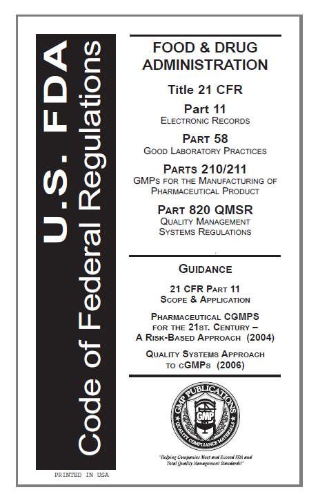 21 CFR 11, 58, 210/211, 820 - Master GMP Trainer