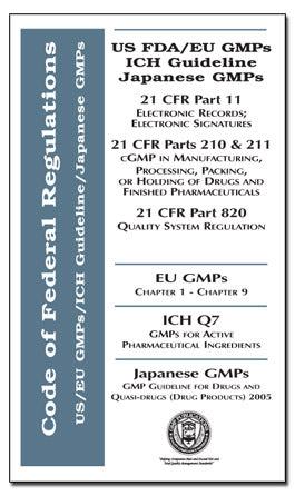 US, EU and Japanese GMPs